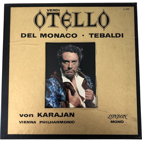 Giuseppe Verdi - Otello w Tebaldi/Del Monaco 1962 3x Vinyl Opera London Records - Picture 1 of 7